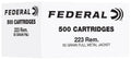 FEDERAL 223 REM 55GR FMJ 500RD Cross-Current Precision Armory