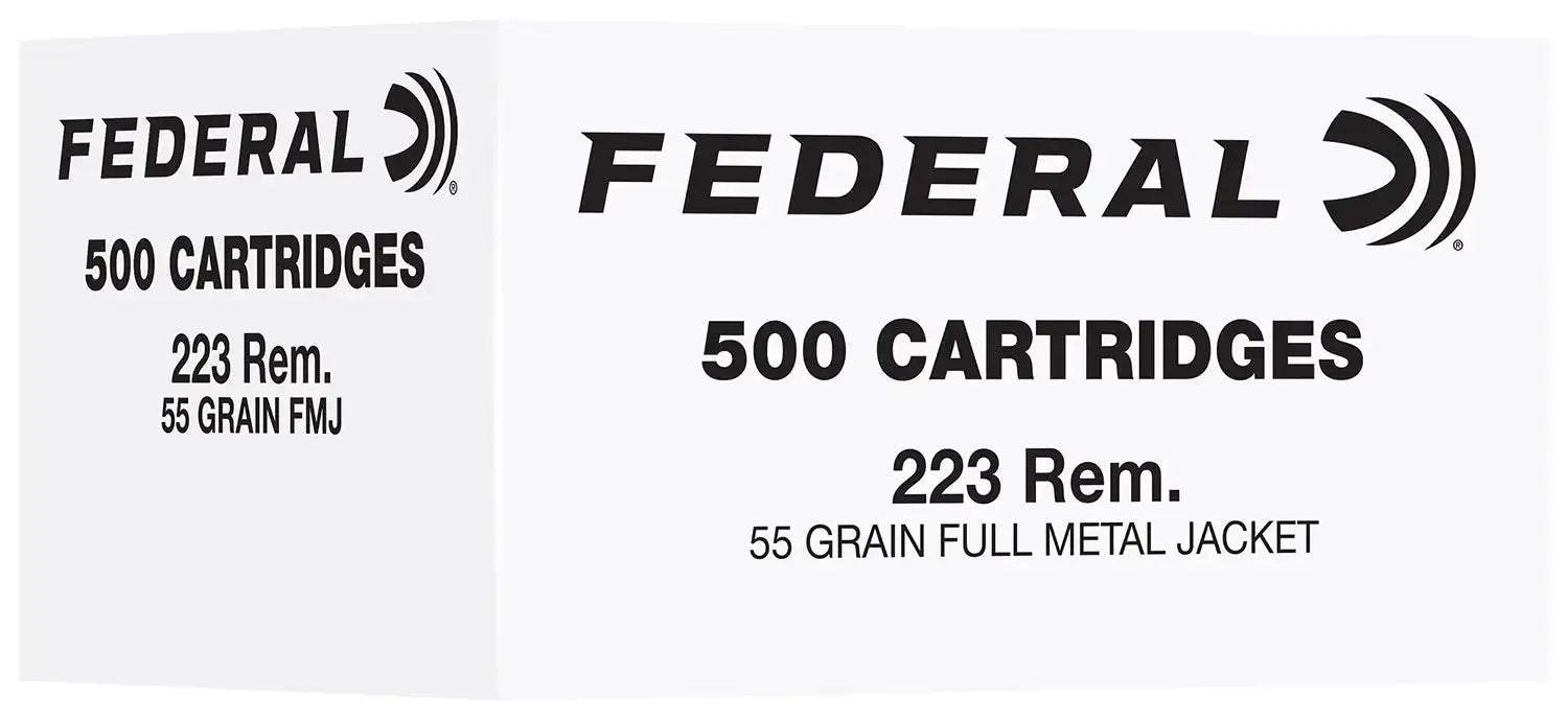 FEDERAL 223 REM 55GR FMJ 500RD Cross-Current Precision Armory