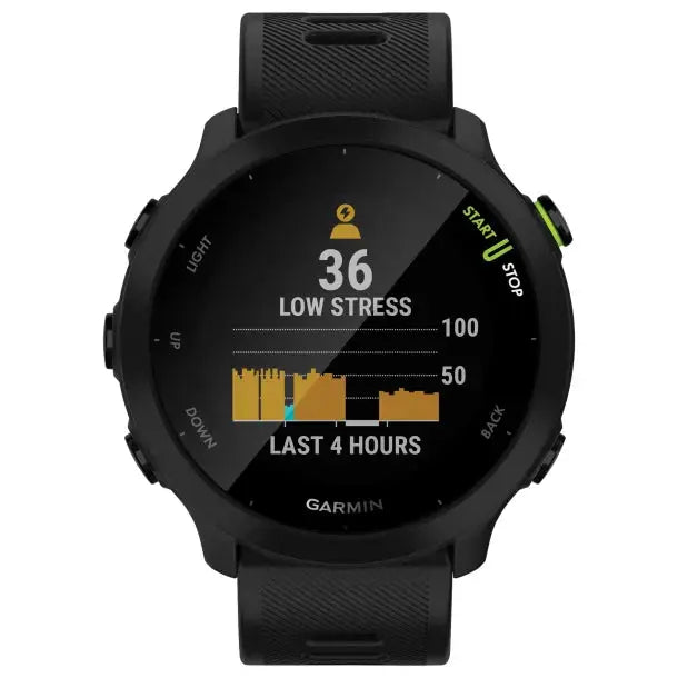 Garmin® Forerunner® 55 GPS Smartwatch with 42-mm Case, Bluetooth (Black) Cross-Current Precision Armory
