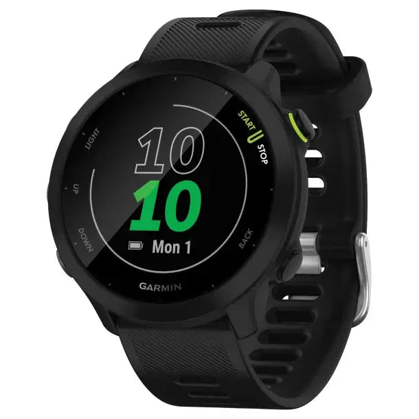 Garmin® Forerunner® 55 GPS Smartwatch with 42-mm Case, Bluetooth (Black) Cross-Current Precision Armory