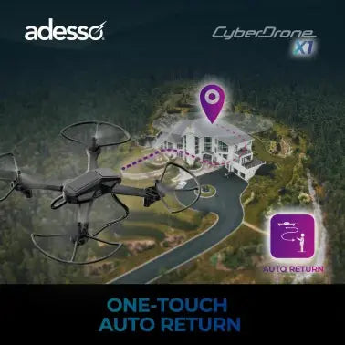 Adesso® CyberDrone X1 720p Entry-Level Drone with Camera and Remote Cross-Current Precision Armory