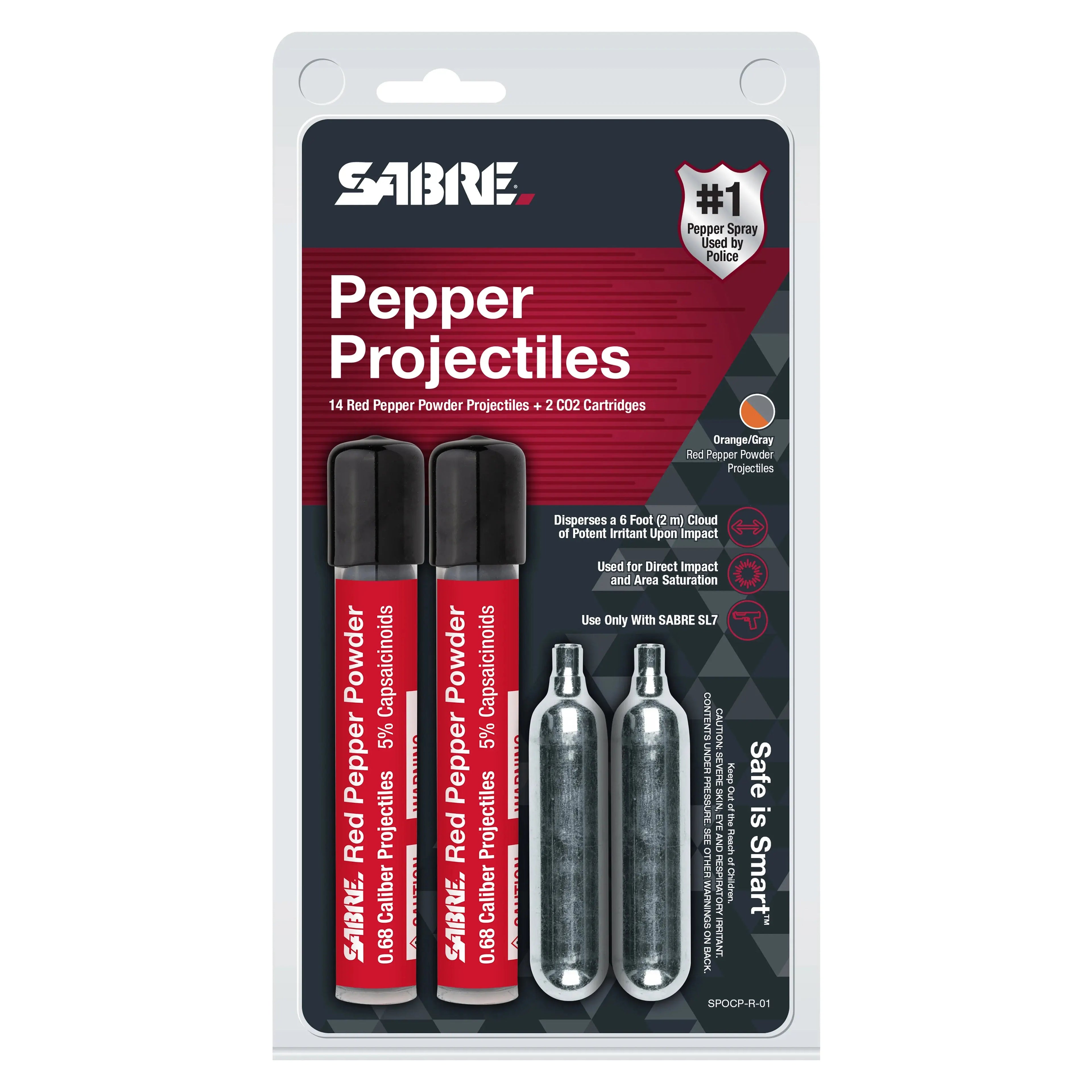 14 Live 0.68 Cal Projectiles + 2 CO2 Cartridges Cross-Current Precision Armory