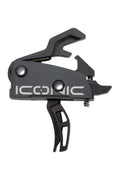 Rise Armament Iconic Dual-Blade Two Stage Trigger - Anti-Walk Pins - Gray Cross-Current Precision Armory