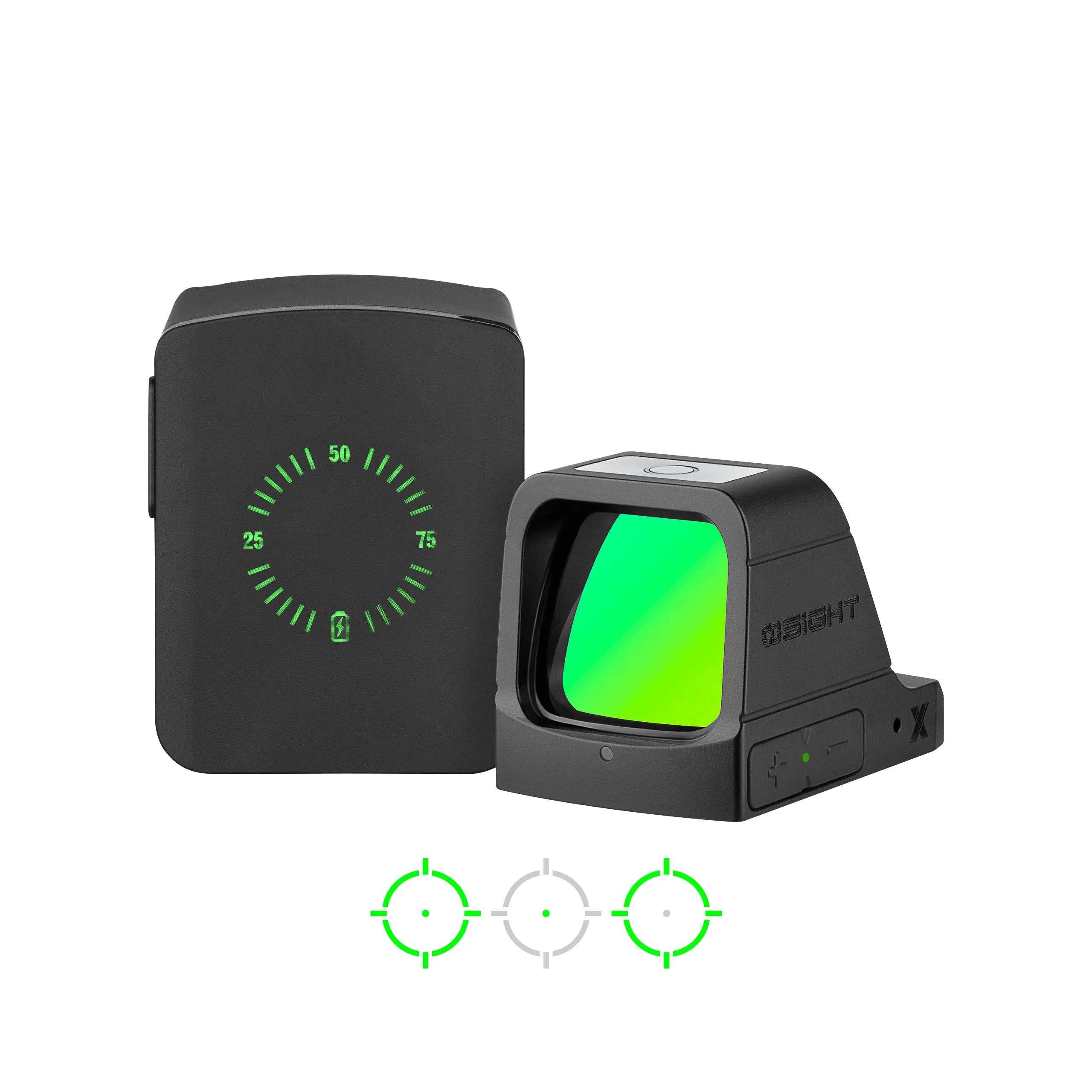 OSIGHT X 3MOA DOT + 32 MOA CIRCLE GREEN DOT SIGHT W/ CHARGING COVER, BLACK Cross-Current Precision Armory