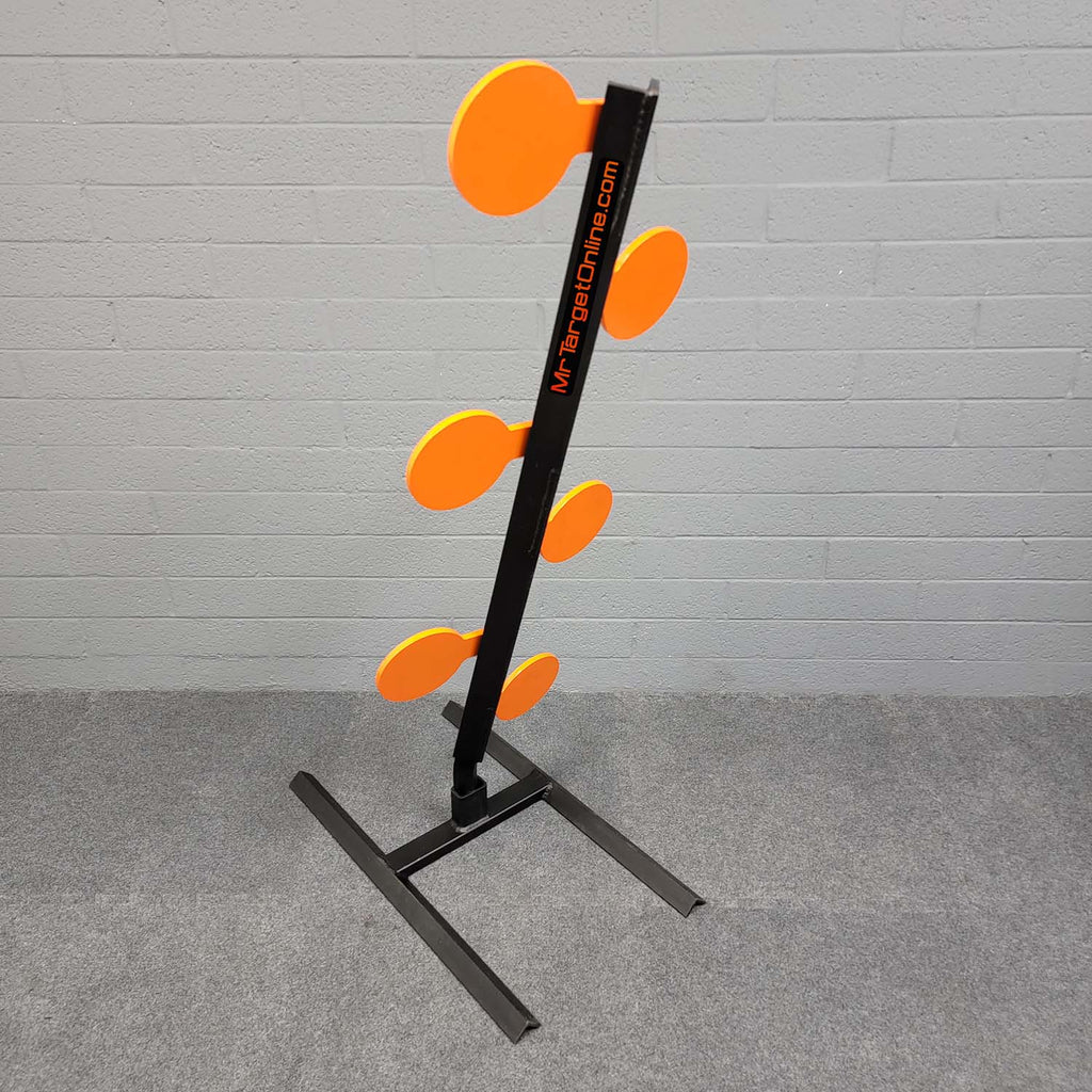 Pistol Dueling Tree – Armored Steel Reactive Shooting Tree Target Cross-Current Precision Armory