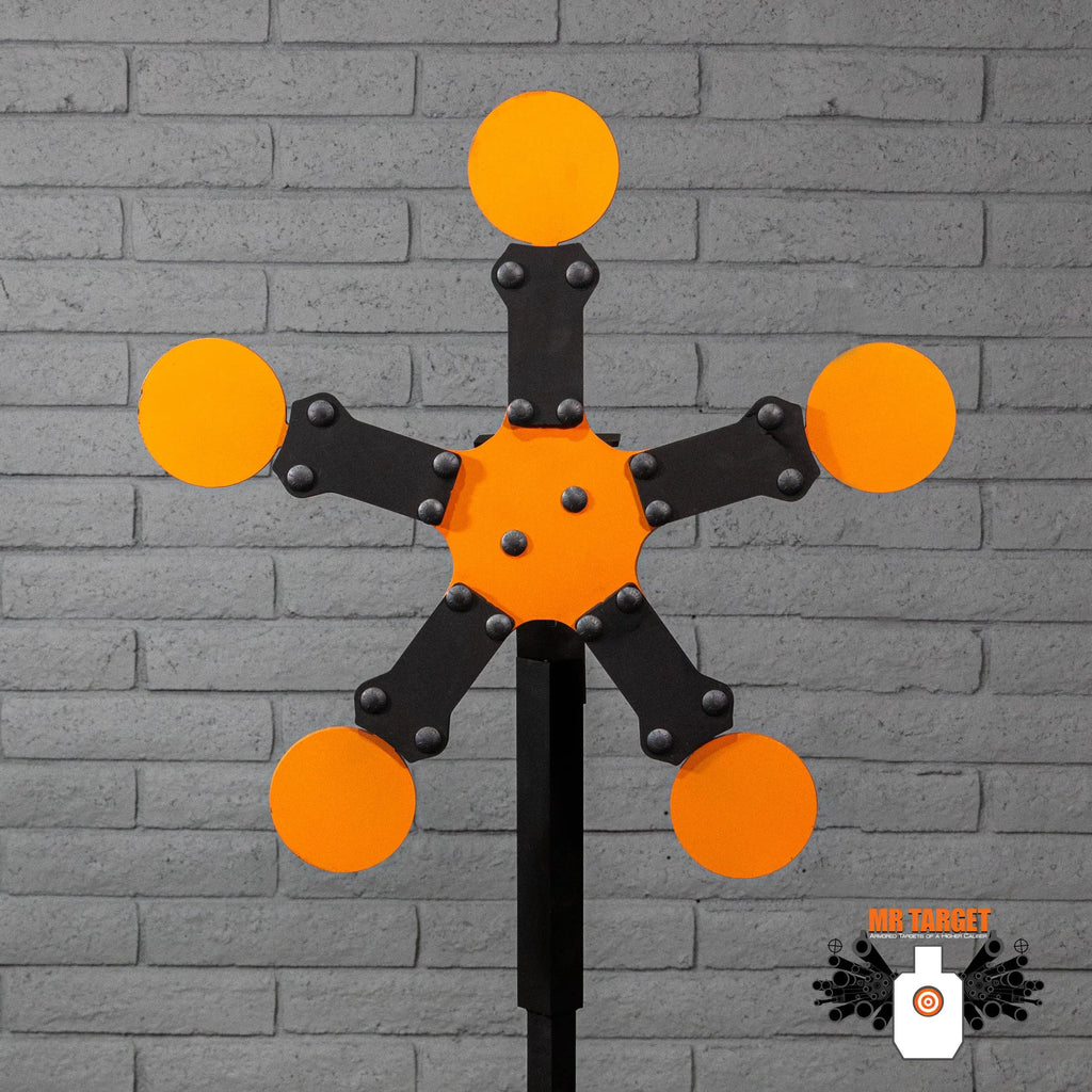 5 Star Texas Mini – Armored Steel Reactive Star Target for Shooting. Target Only Cross-Current Precision Armory