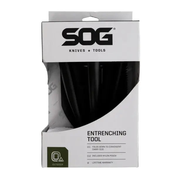 SOG® 3-in-1 Entrenching Tool, Black Cross-Current Precision Armory